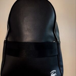 Lacoste Black Unisex Backpack